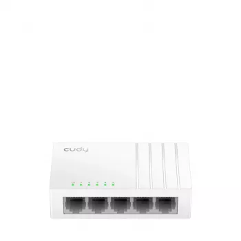 Võrgukommutaator Cudy GS105U — Haldamata 5-pordine Gigabit Ethernet (10/100/1000), valge, 5 V