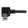 StarTech.com 2m USB 2.0 A to Right Angle B kaabel - M/M, 2 m, USB A, USB B, USB 2.0, 0.48 Gbit/s, Must