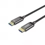 HDMI-kaabel Unitek C11085GY01-15M — HDMI tüüp A - A, 30 m, HDMI 2.1, 8K@60Hz, 4K@144Hz, kullatud kontaktidega, must