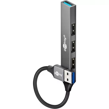 Goobay USB Hub 74456 Type-A 5000 Mbit/s Helehall