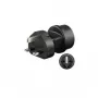 Microconnect PETRAVEL1 pistikupesa adapter tüüp F Must
