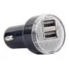 Autolaadija Gembird EG-U2C2A-CAR-02, 12–24 V sisend, 5 V/2,1 A väljund, 2× USB 2.0, must