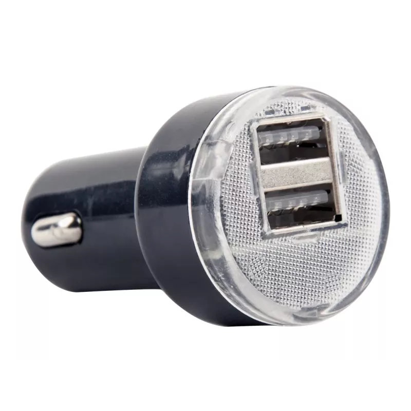 Autolaadija Gembird EG-U2C2A-CAR-02, 12–24 V sisend, 5 V/2,1 A väljund, 2× USB 2.0, must