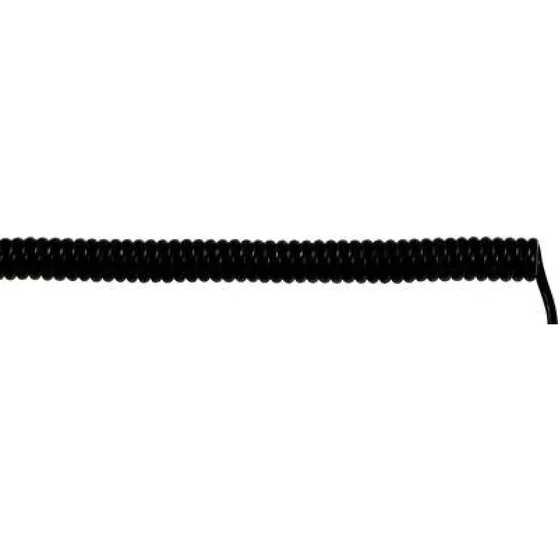 LappKabel Spiraalkaabel UNITRONIC® SPIRAL 200 mm / 800 mm 6 x 0,14 mm² Must 73220221 1 tk (73220221)