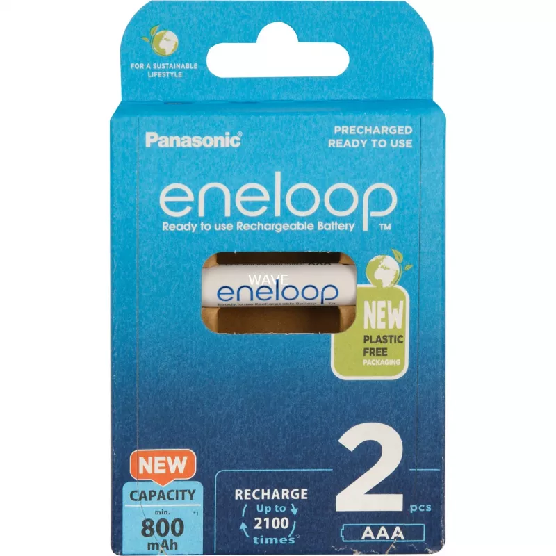 Laetavad patareid PANASONIC ENELOOP AAA 800 mAh 2 tk (BK-4MCDE/2CP)