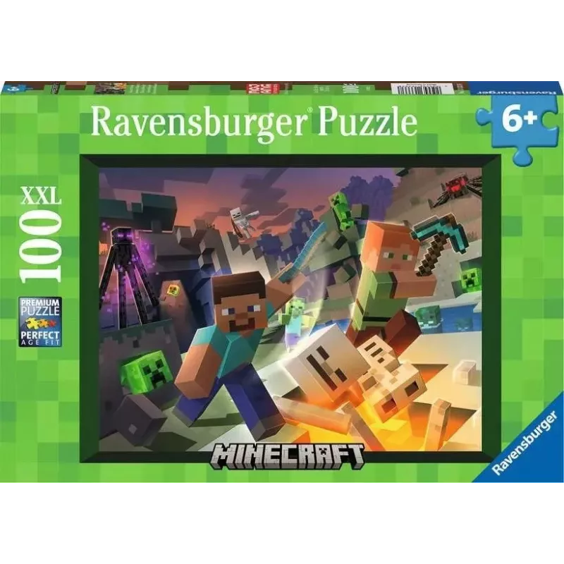 Pusle Ravensburger Minecraft 100 tk Videomäng