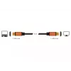 DeLOCK - HDMI-kaabel - HDMI (M) kuni HDMI (M) - 50 cm - Kolmekordne isolatsioon - Must, Kuld - 8K tugi