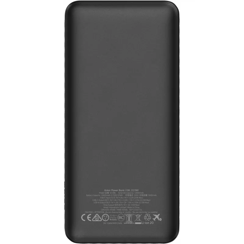 Anker Innovations Power Bank 10 000mAh 22.5W Must (A1388G11)