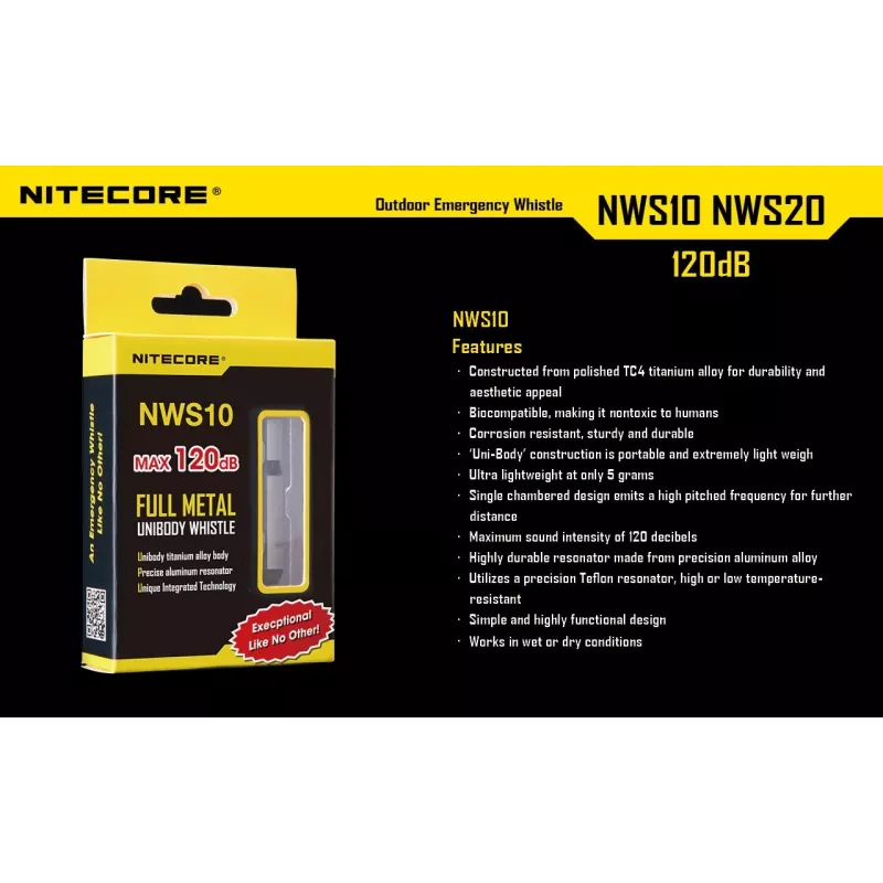 Vile Outdoor EMERGENCY/120DB NWS10 Nitecore