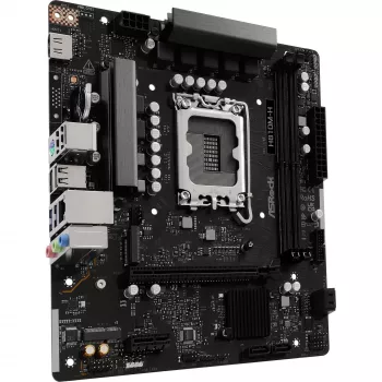 Emaplaat ASROCK H810M‑X micro ATX Intel H810 LGA 1851 DDR5 2× DIMM 128GB M.2 2.5GbE HDMI DisplayPort