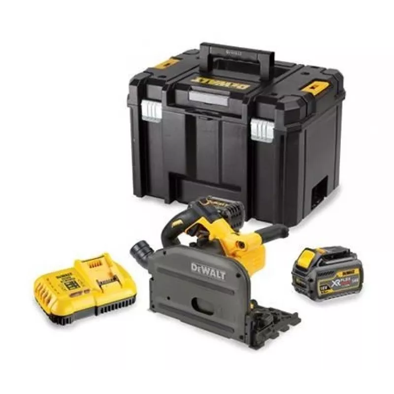 DEWALT DCS520T2 kaasaskantav ketassaag 54V 2x XR FLEXVOLT 6Ah TSTAK must, kollane