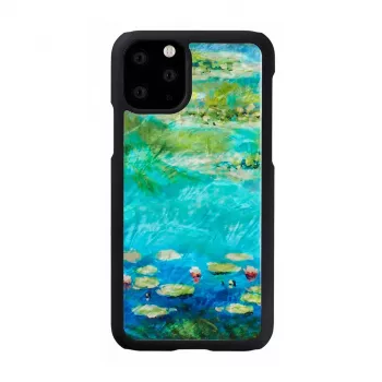 Nutitelefoni ümbris iKins iPhone 11 Pro jaoks — vesirooside disain, must