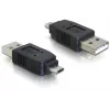 Adapter USB micro-B-pistik USB 2.0 A-isasele DeLOCK 65036 Must