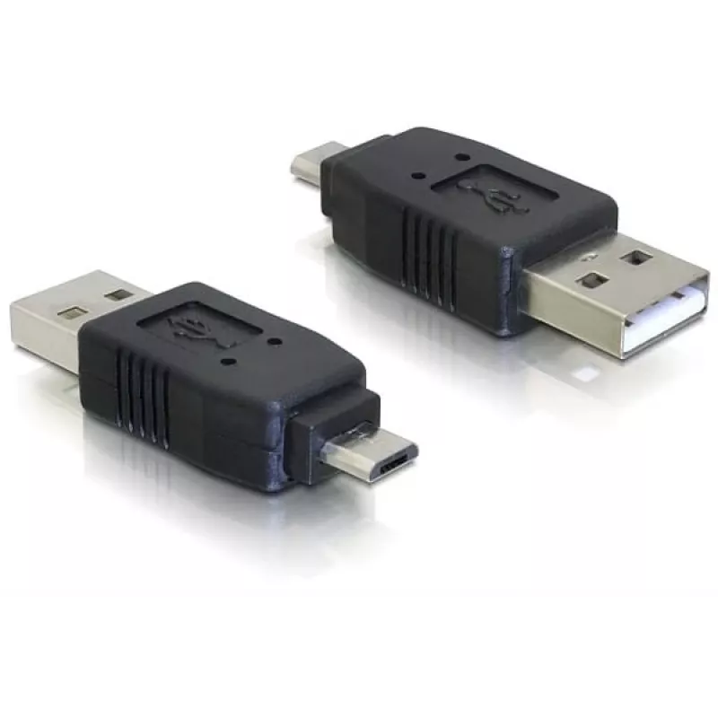 Adapter USB micro-B-pistik USB 2.0 A-isasele DeLOCK 65036 Must