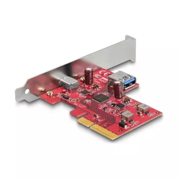 DeLOCK PCI Express x4 Card USB 10 Gbps USB-C Type-A Low Profile