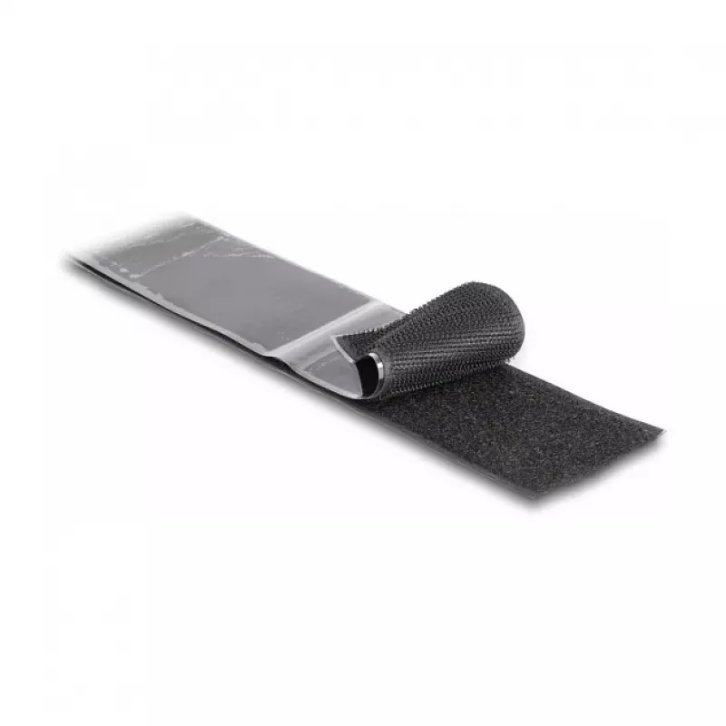DeLOCK tugev haak- ja silmusteip isekleepuv K 15 m x L 50 mm must
