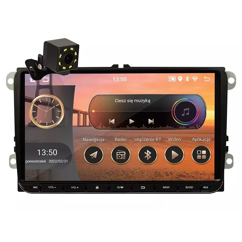 Autoradio BLOW CP02 2DIN 9-tolline puuteekraan Android GPS, kahe-DIN multimeediaüksus