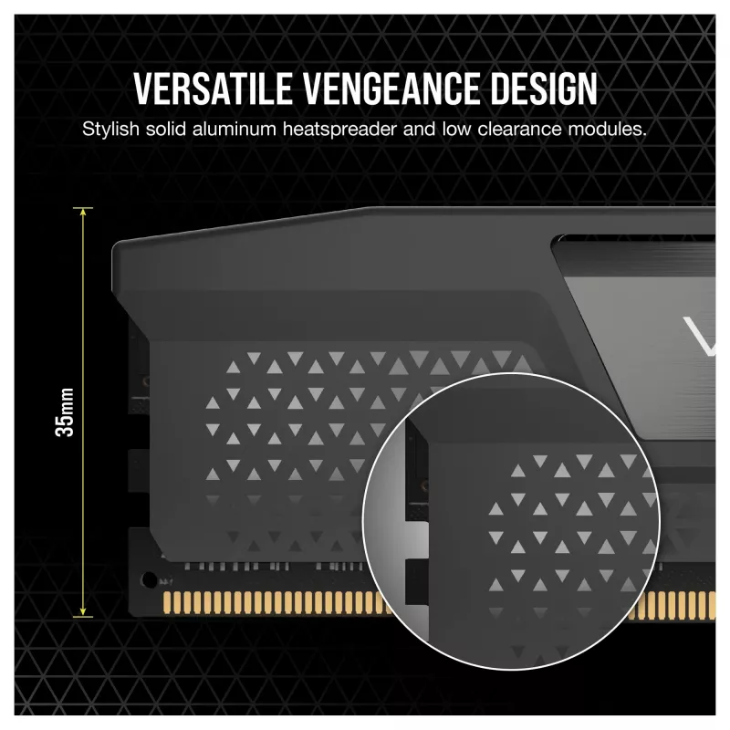 VENGEANCE DDR5 6000MT/s 16GB - Hall DIMM / 1x16GB / DDR5 / 1,35V / Intel XMP ja AMD EXPO