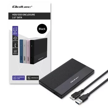 Korpus 2,5-tollisele SATA SSD/HDD-le QOLTEC 52277 USB 3.0