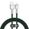 USB-A to Lightning kaabel Baseus 1 m, roheline