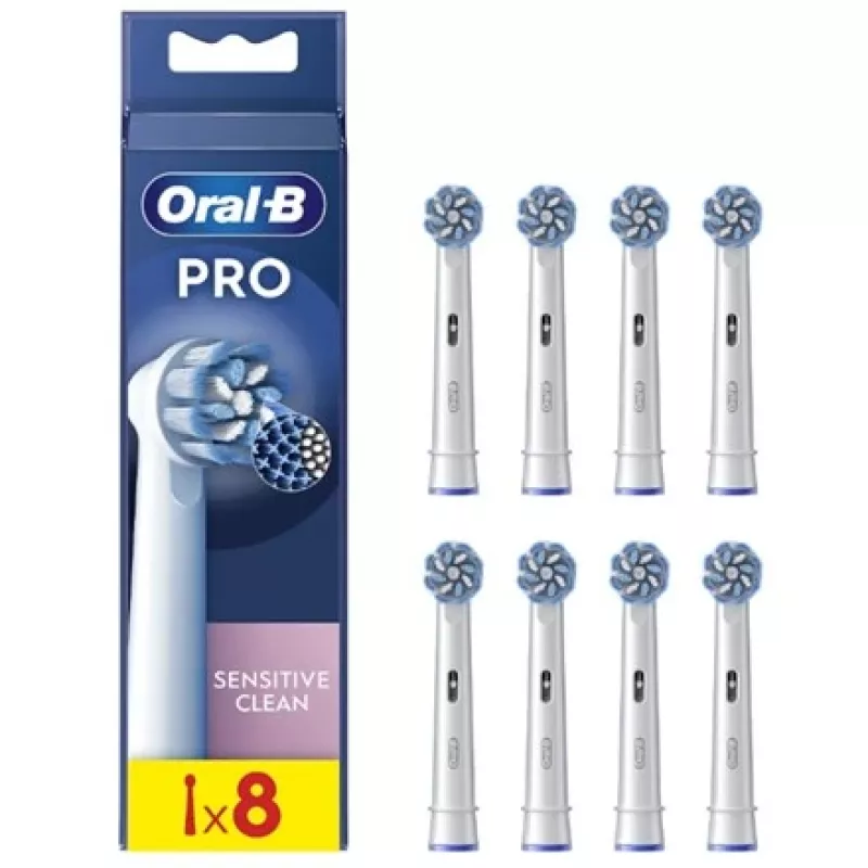 Oral-B EB60-8 asendusharjapead — Sensitive Ultra Thin, 8 tk pakendis