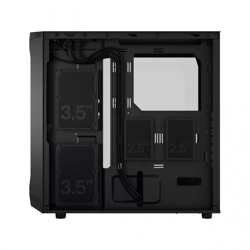 Fractal Design Focus 2 RGB karastatud klaasiga keskmine torn ATX arvutikorpus - must
