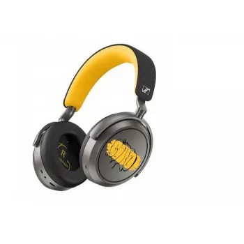 Kõrvaklapid Sennheiser Momentum 4 Wireless 80th Anniversary Edition — Bluetooth 5.2, 20 h aku, ANC, 3,5 mm, ümberkõrvaklapid, kollane