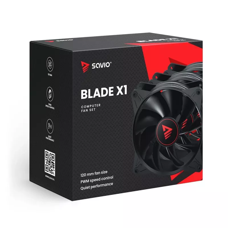 Kõik-ühes vedelikjahutus SAVIO BLADE SET 120 mm ventilaator 1800 p/min 32 sone Must