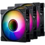 120mm PHANTEKS M25 Gen2 PWM D-RGB korpuse ventilaator, must, 3 kontaktiga