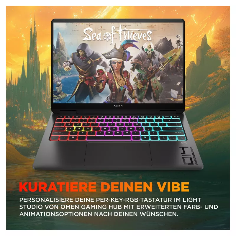 HP OMEN Transcend mängusülearvuti 14-fb1075ng 14 3K OLED U7-255H 32GB/1TB SSD RTX5060 Win11 - BV8C5EA - ABD (BV8C5EA#ABD)