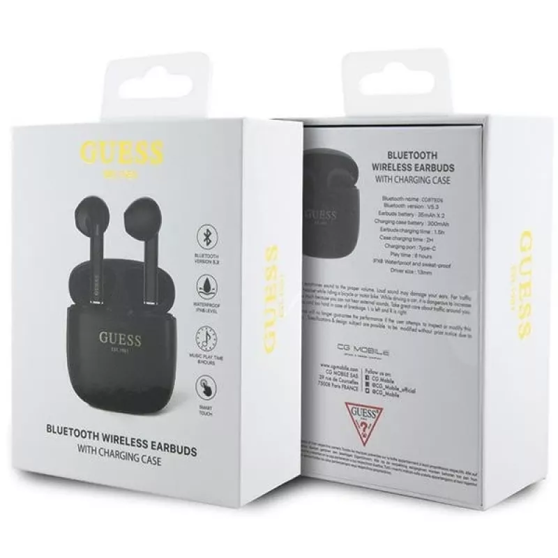 Bluetooth kõrvaklapid TWS GUTWST26PSK mustad