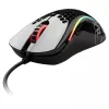 Glorious Gaming Glorious Model D hiir Glossy (Must), Paremakäeline, Optiline, USB Type-A, 12000 DPI, 1 ms, Must