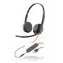 HP Poly Poly Mustwire C3225 USB – 3200 seeria – peakomplekt – kõrvapealne – juhtmega – USB, 3,5 mm pistik – müraisolatsioon (209747-101)