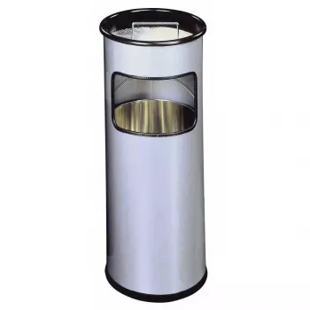 Prügikast Durable 333023 17 L ümmargune metallist hõbedane