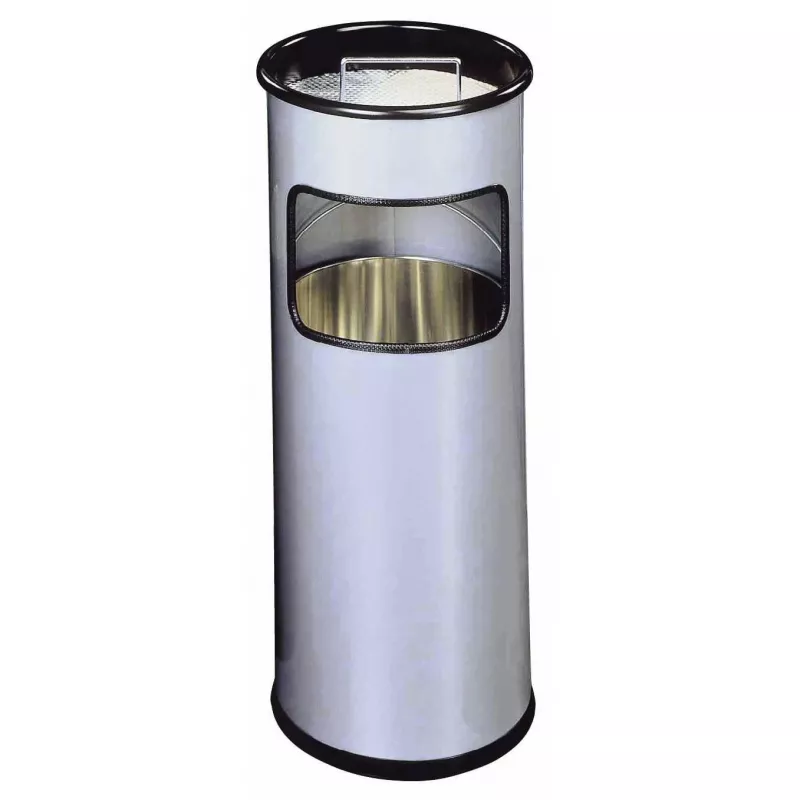 Prügikast Durable 333023 17 L ümmargune metallist hõbedane