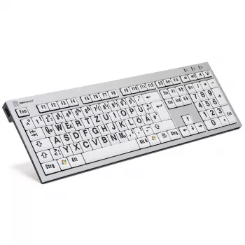 Klaviatuur Logickeyboard LKB-LPRNTBW-AJPU-DE kontor USB QWERTZ saksa mitmevärviline