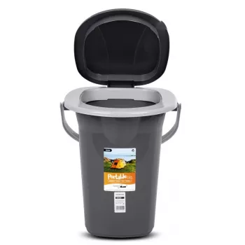 Portable toilet bucket GreenBlue GB320AG — lightweight Tourist model, compact portable waste container