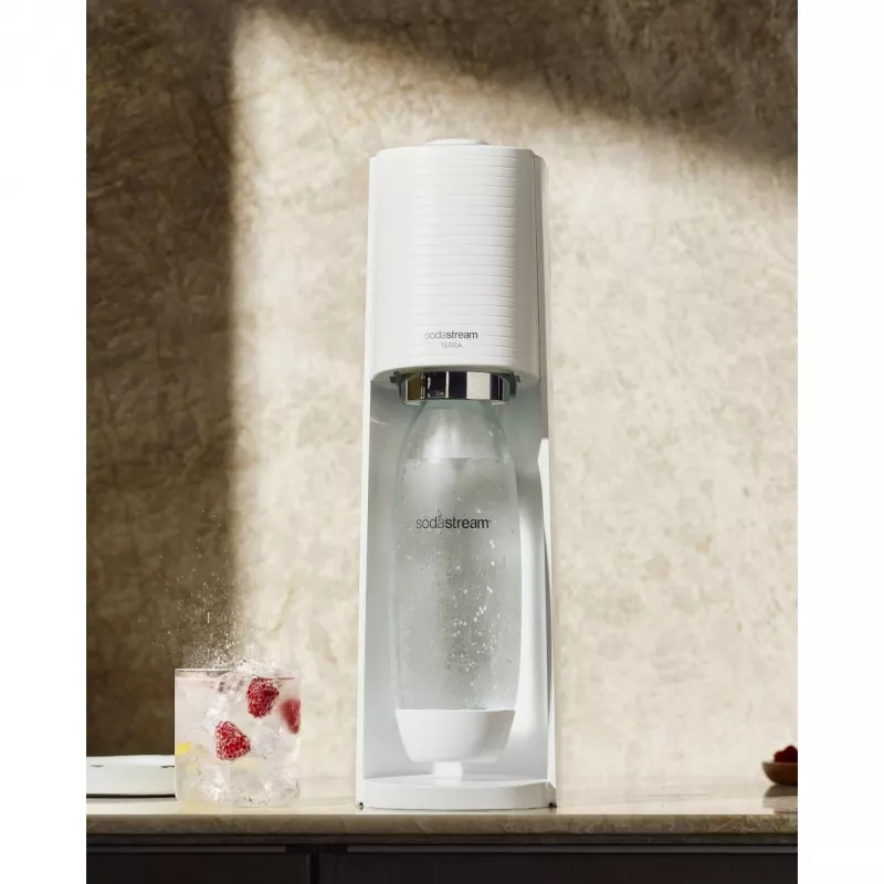 SodaStream Soda Maker Terra Megapack QC valge, sisaldab 3 pudelit (2270213)