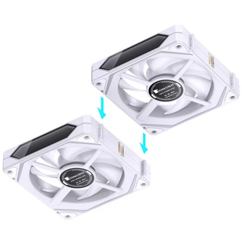 Jahutusventilaatori komplekt Jonsbo ZL-120WR PWM ARGB Reversed 120 mm, 3 tk