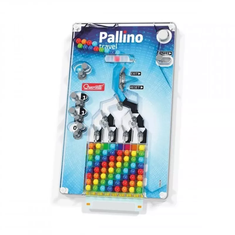 Hariduslik mosaiikmäng QUERCETTI Mosaici Pallino Coding Travel Version 1006 — kaasaskantav puldanõela komplekt kodeerimiseks