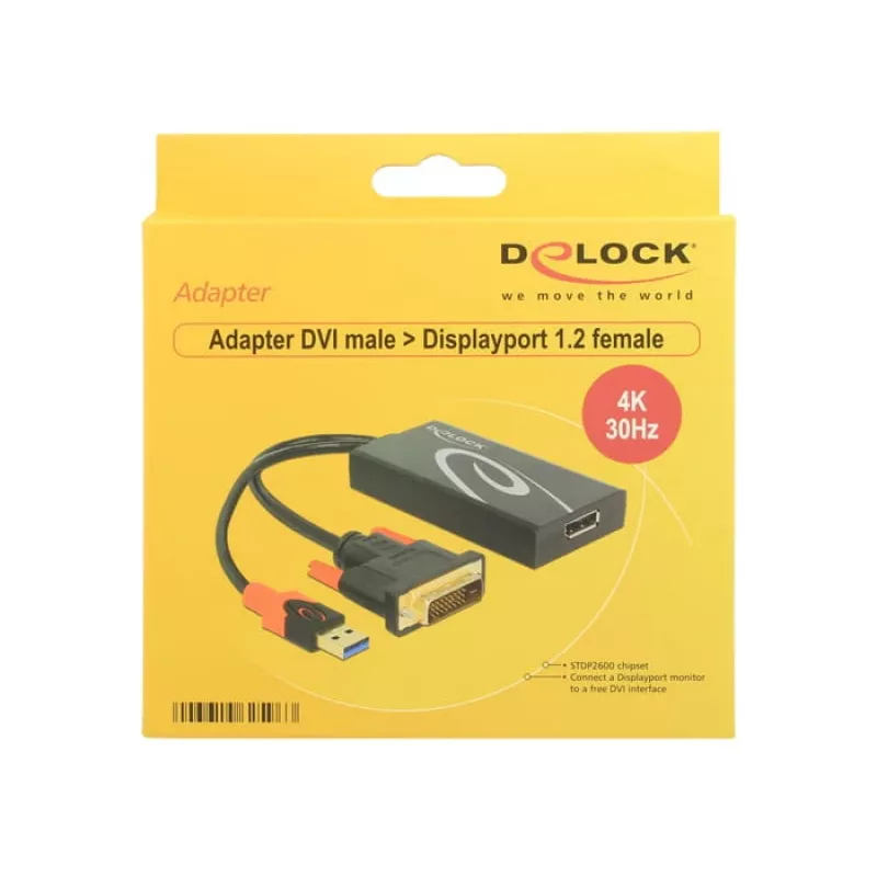 DVI-D 24+1 + USB-A / DisplayPort 20-kontaktiline kaabel DeLOCK 62596