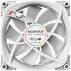 Montech AX120 120mm PWM ARGB korpuse ventilaatorid, 3 tk, valge