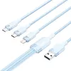 USB 2.0 A kuni 3-ühes 3A kaabel Vention CTPLG 1,5 m sinine – andmeedastus ja laadimine