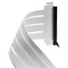 PHANTEKS PCI-E 4.0 x16 riser ribbon kaabel, 180 kraadi, 30 cm - valge