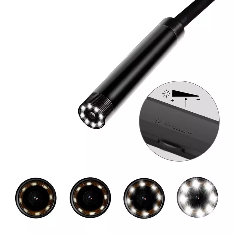 WiFi endoskoop MEDIA-TECH MT4099, 8 mm sond, 5 m kaabel, IP67, 1280×720@30fps, 70° vaatenurk, 800 mAh aku