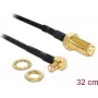 Koaksiaalkaabel DeLOCK 88472 0,32 m MMCX RP-SMA Kuld Must