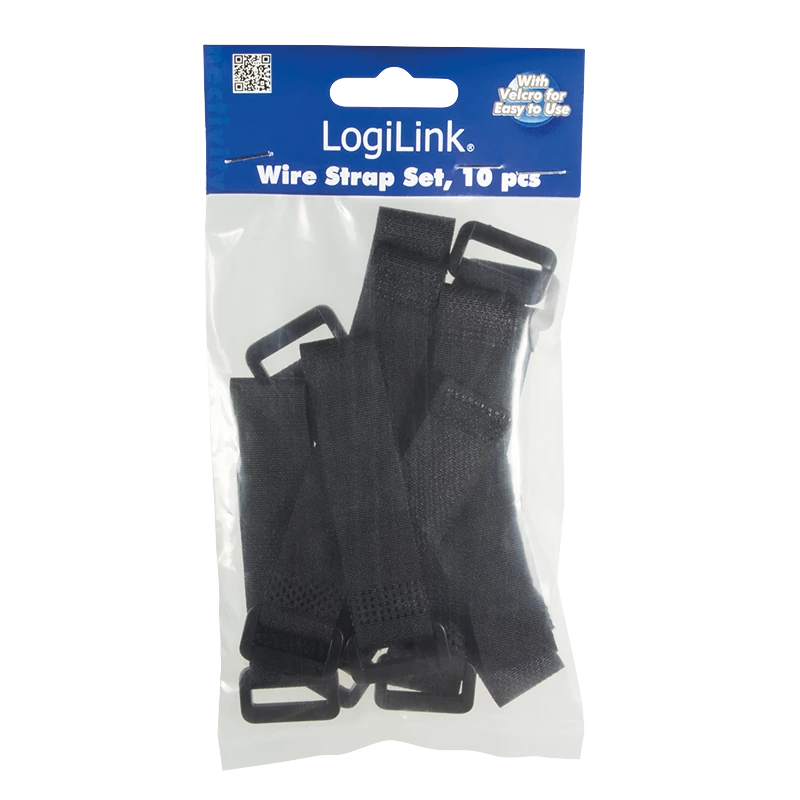 Kaablisidemed LOGILINK KAB0056 nailon 150 mm must, pakendis 10 tk