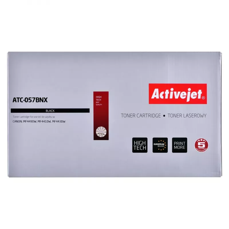 Activejet ATC-057BNX tooner (asendus Canon CRG-057HBK; CRG-057H; Supreme; 10000 lehekülge; must) KIibiga