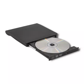 Väline DVD‑RW seade QOLTEC 51857 — USB 3.0, SATA liides, DVD±R 8x, DVD±RW 4x, DVD‑RAM 5x, CD 24x, must