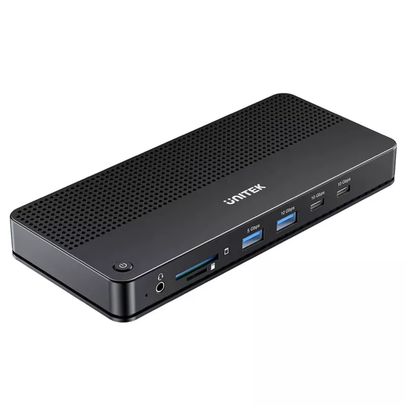 Dokkimisjaam UNITEK D1104A01 USB4 juhtmega 100W Power Delivery